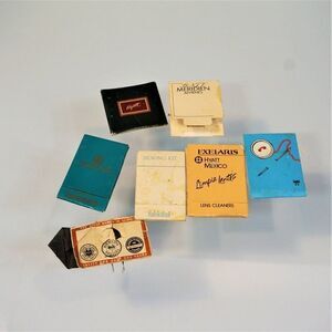 Vintage Advertising Matchbook Sewing Kits Travel Mending Kits Hotels